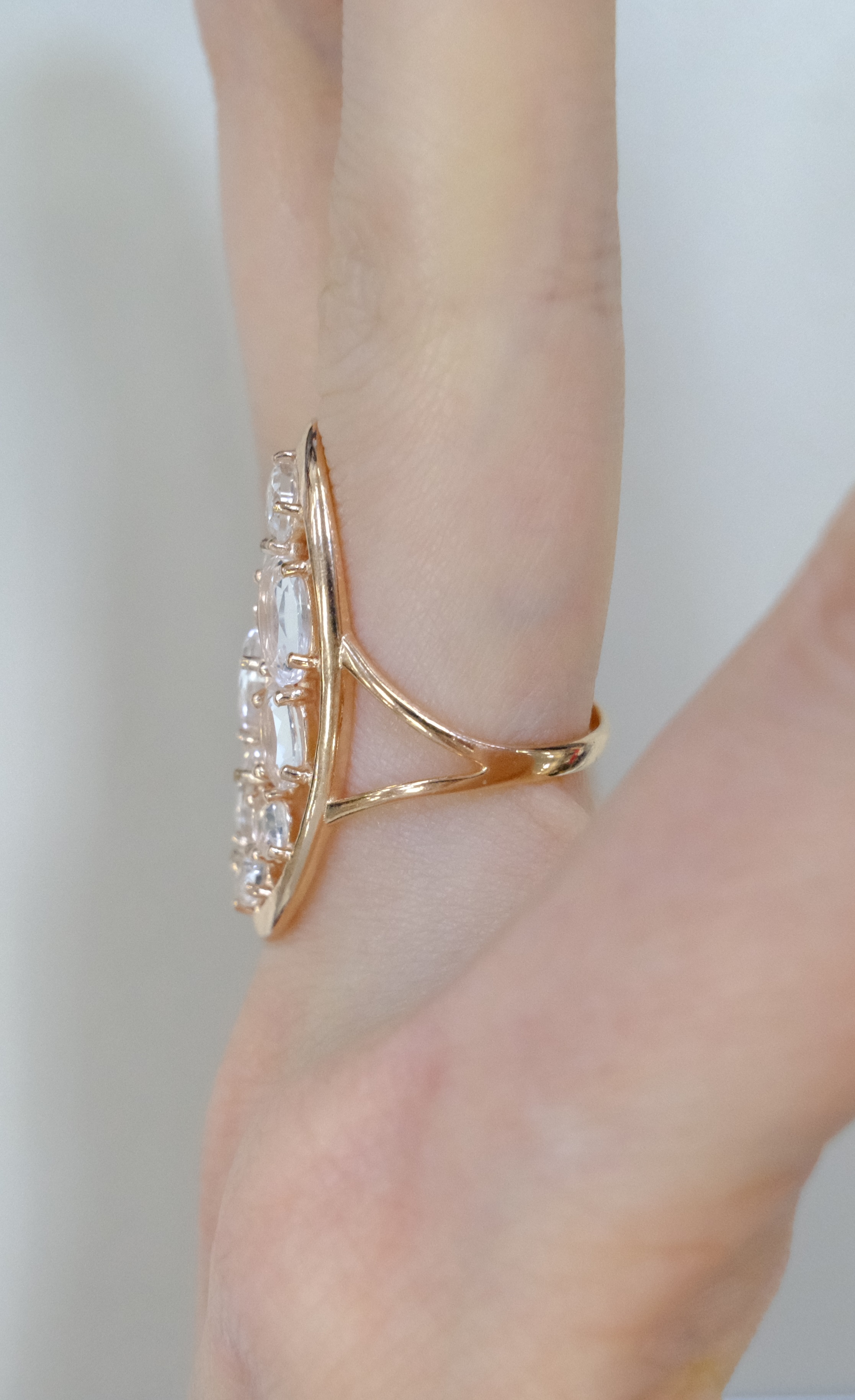 Серебряное кольцо с горным хрусталем